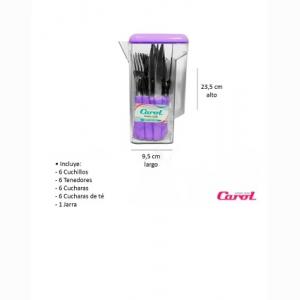 JGO.CUBIERTOS INOX.24P.E/JARRA