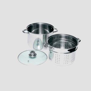 OLLA VAPORIERA ACERO INOX 3PZ