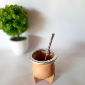 MATE CUERO VIDRIO 189