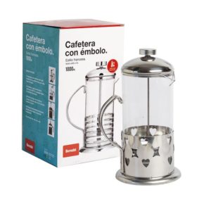 CAFETERA EMBOLO VIDRIO 600ML.