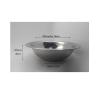 BOWL INOX. 28CM C/BORDE