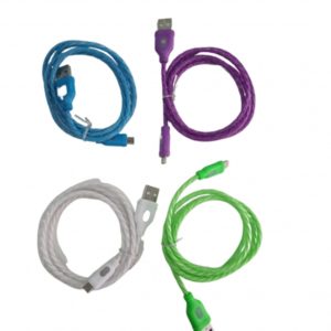 CABLE V8-COL-LUZ 1MT EMOJI