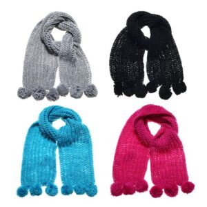 BUFANDA POMPON 17X160