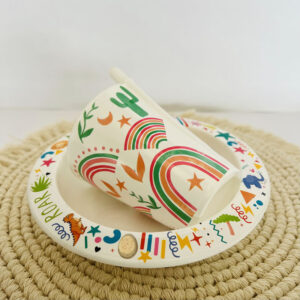 JGO. NIÑO VASO +BOWL ESTAMP.