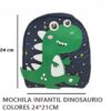 MOCHILA INFANTIL DINOS.24*21CM