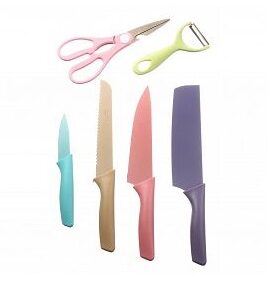 JGO. CUCHILLO X4+TIJERA+PELAPA