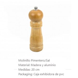 MOLINILLO PIMIENTA  15 CM.PVC